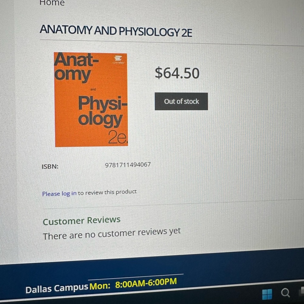 Anatomy and Physiology 2E Textbook - Orange Cover